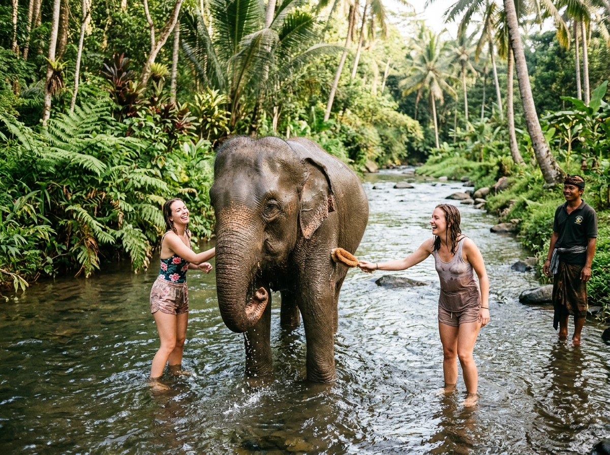 Elephant Camp & Rice Terrace Family Day